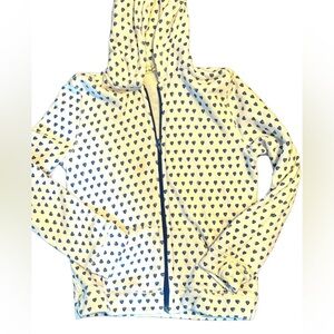 Girls ROLLER RABBIT “Hearts” zip up sweatshirt size 12